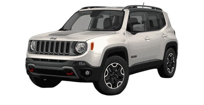 Jeep Renegade 4x4 SUV rental car at Tirana Airport