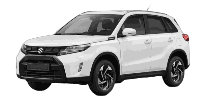 Suzuki Vitara hybrid SUV rental car at Tirana Airport